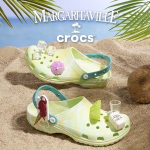 Jimmy Buffett Margaritaville x Crocs - Green Yellow Blue Swirl womens 10 mens 8